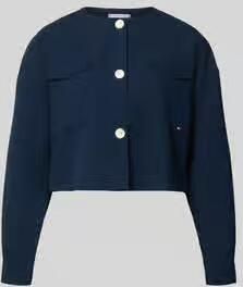 Tommy Hilfiger Boxy fit kort colbert van viscosemix