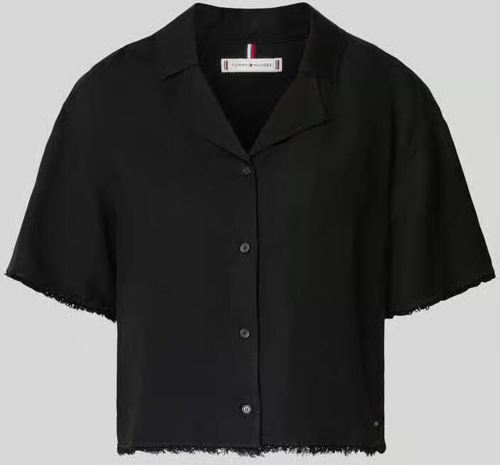 Tommy Hilfiger boxy fit linnen blouse met viscose - Foto 2