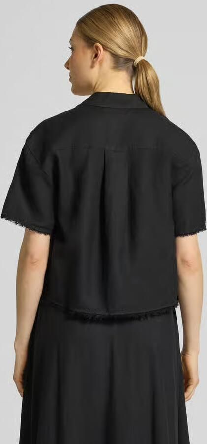Tommy Hilfiger boxy fit linnen blouse met viscose