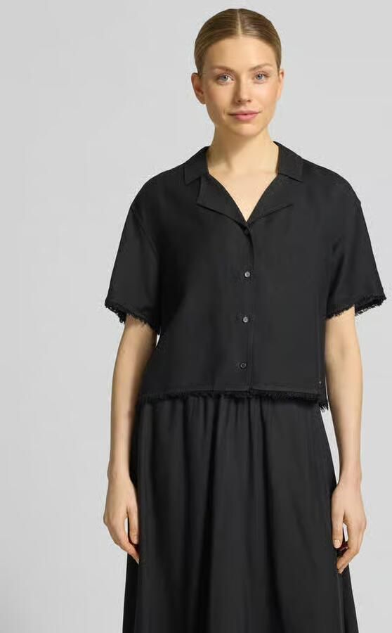 Tommy Hilfiger boxy fit linnen blouse met viscose - Foto 3