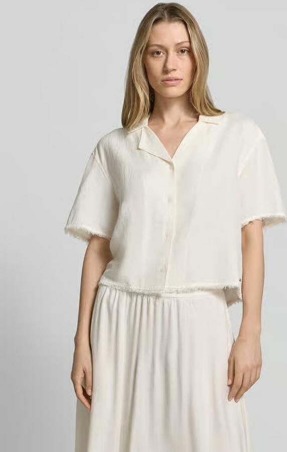 Tommy Hilfiger boxy fit linnen blouse met viscose - Foto 3