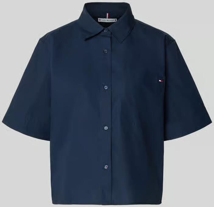 Tommy Hilfiger boxy fit overhemdblouse van puur katoen - Foto 2