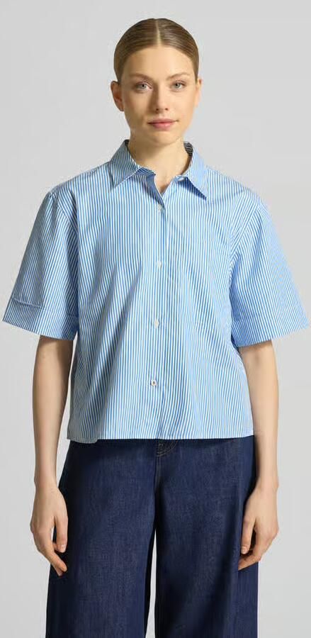 Tommy Hilfiger boxy fit overhemdblouse van puur katoen - Foto 4