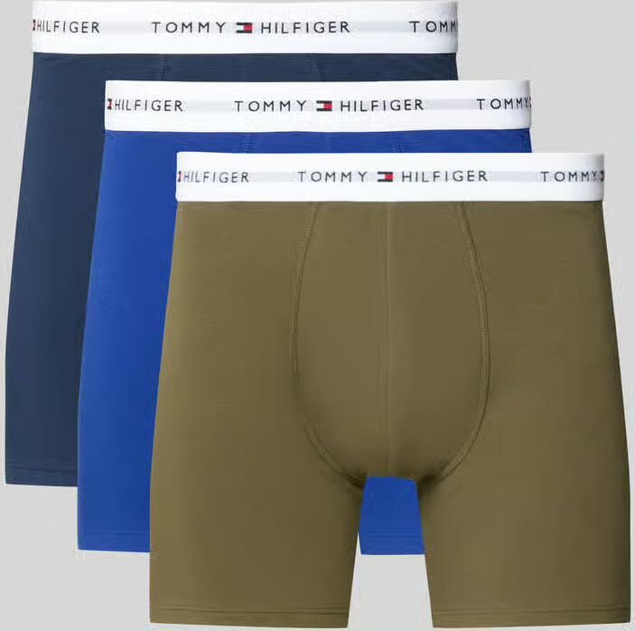 Tommy Hilfiger Broek van katoenmix in set van 3 - Foto 2
