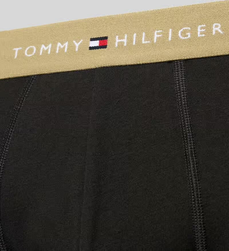 Tommy Hilfiger Broek van katoenmix met logo-opschrift in set van 3