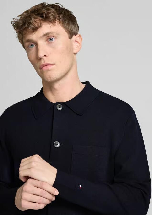 Tommy Hilfiger Cardigan met borstzak - Foto 2