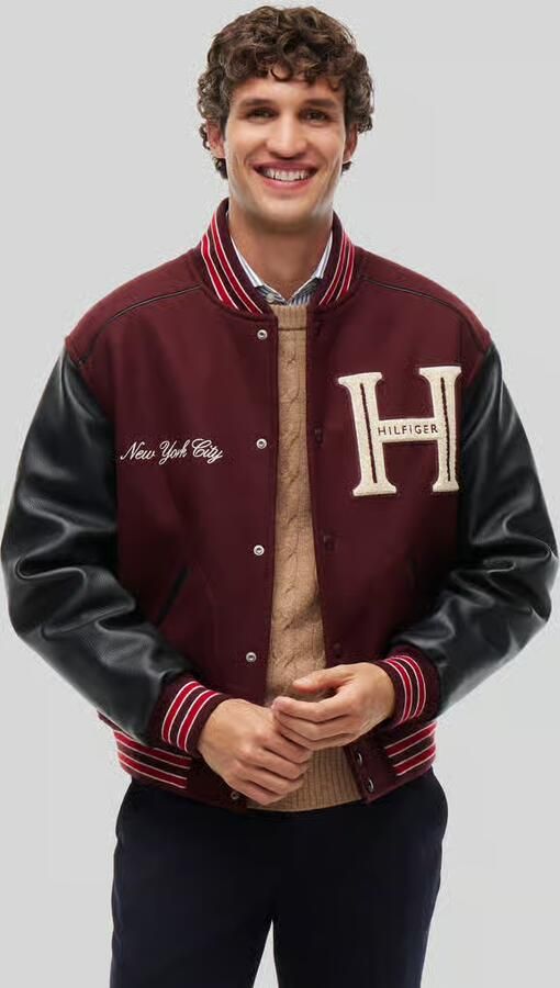 Tommy Hilfiger College-jack met New York City borduursel - Foto 2