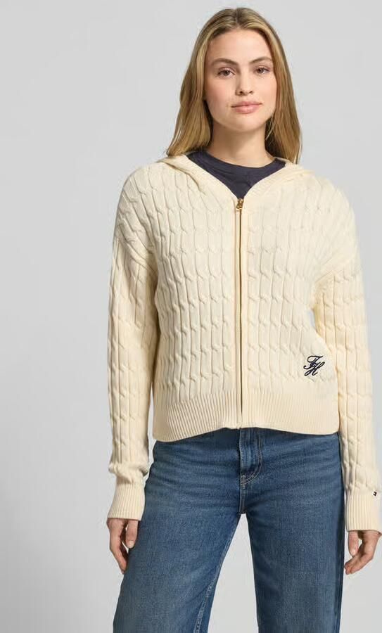 Tommy Hilfiger Comfort fit gebreid jack van puur katoen model 'CALICO' - Foto 2
