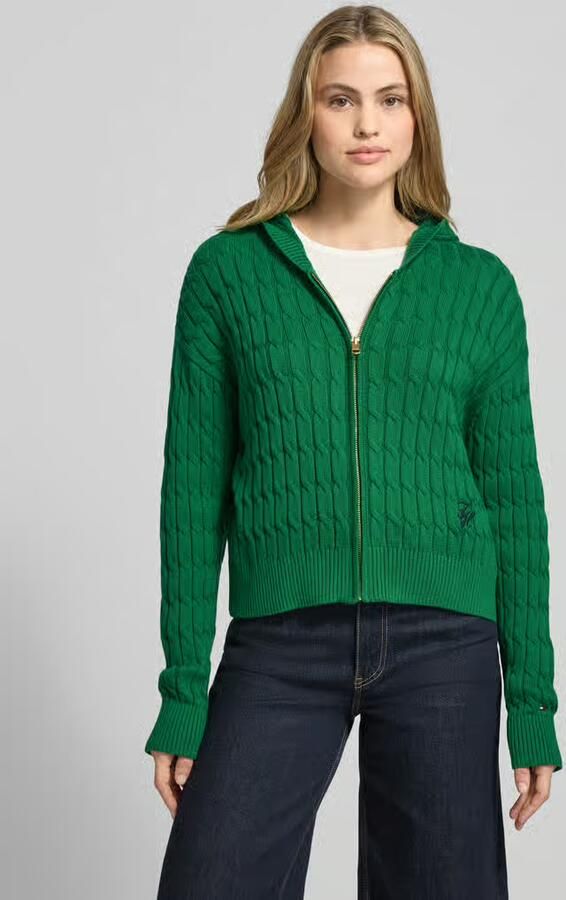 Tommy Hilfiger Comfort fit gebreid jack van puur katoen model 'CALICO' - Foto 2