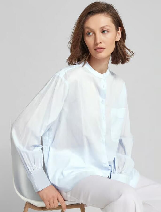 Tommy Hilfiger Easy fit overhemdblouse met borstzak model 'COTTON VOILE' - Foto 2