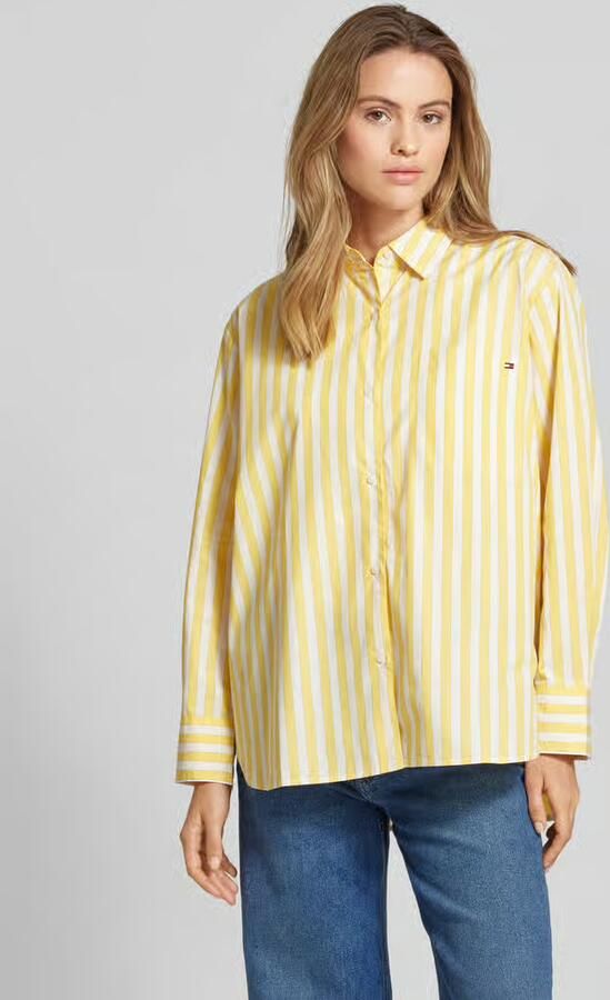 Tommy Hilfiger Easy fit overhemdblouse met knoopsluiting - Foto 2