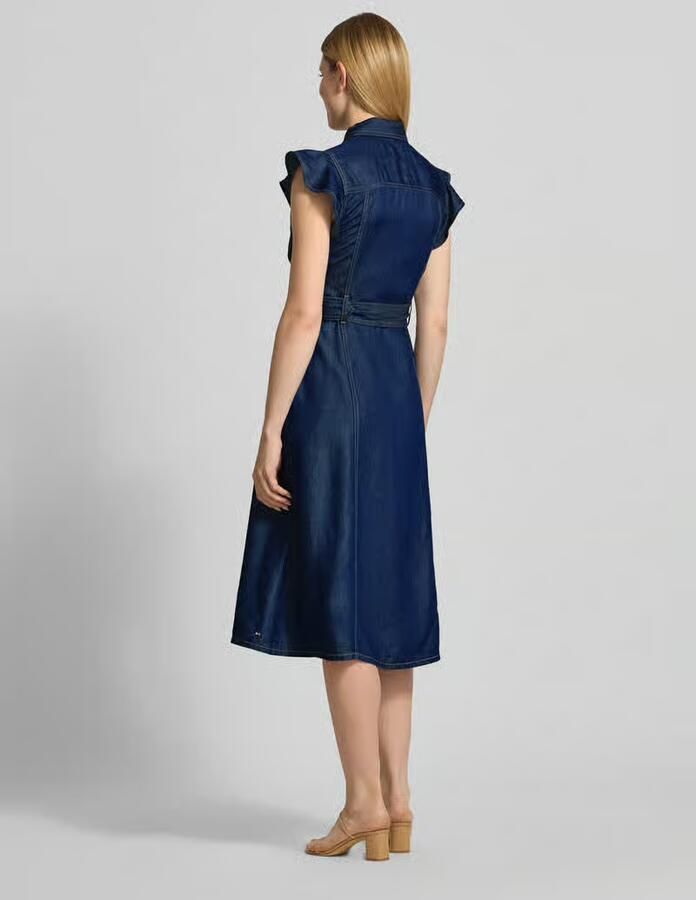 Tommy Hilfiger Fit and Flare denimjurk van lyocell - Foto 3