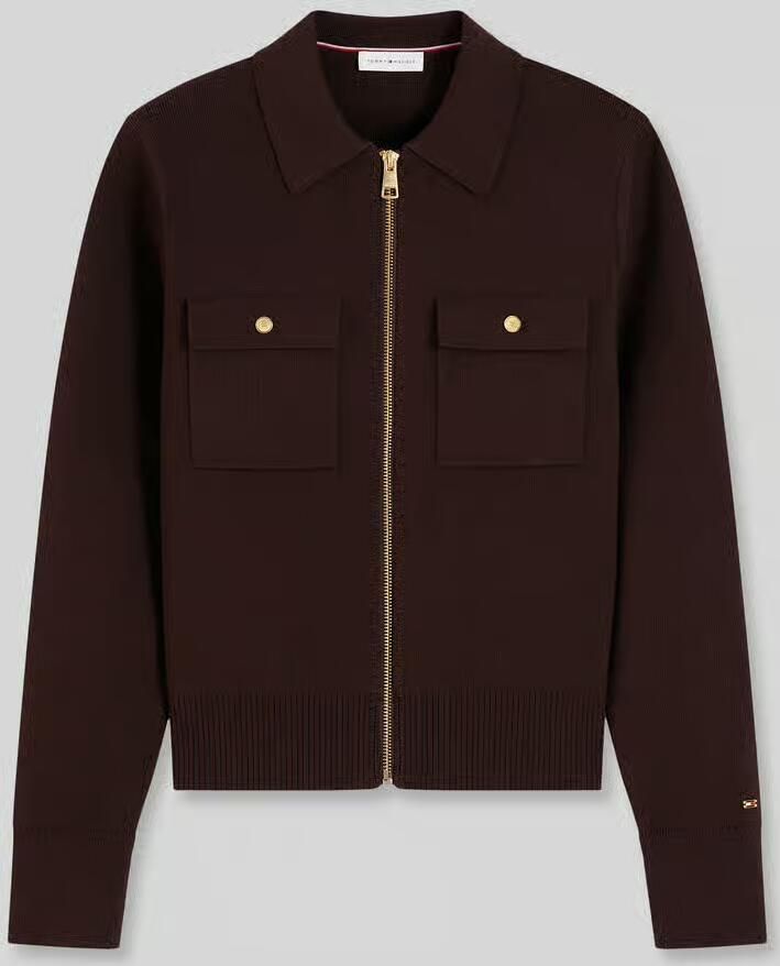 Tommy Hilfiger Gebreid jack met borstzakken