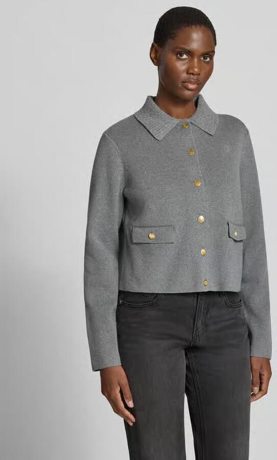 Tommy Hilfiger Gebreid jack van mix van katoen en wol - Foto 2