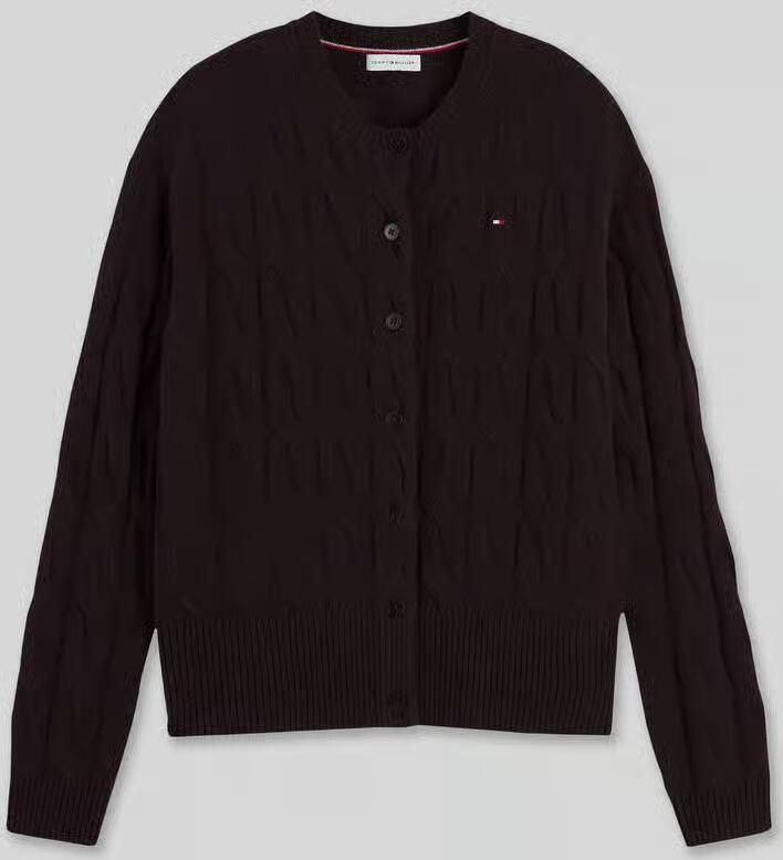 Tommy Hilfiger Gebreid jack van wol met logodetail