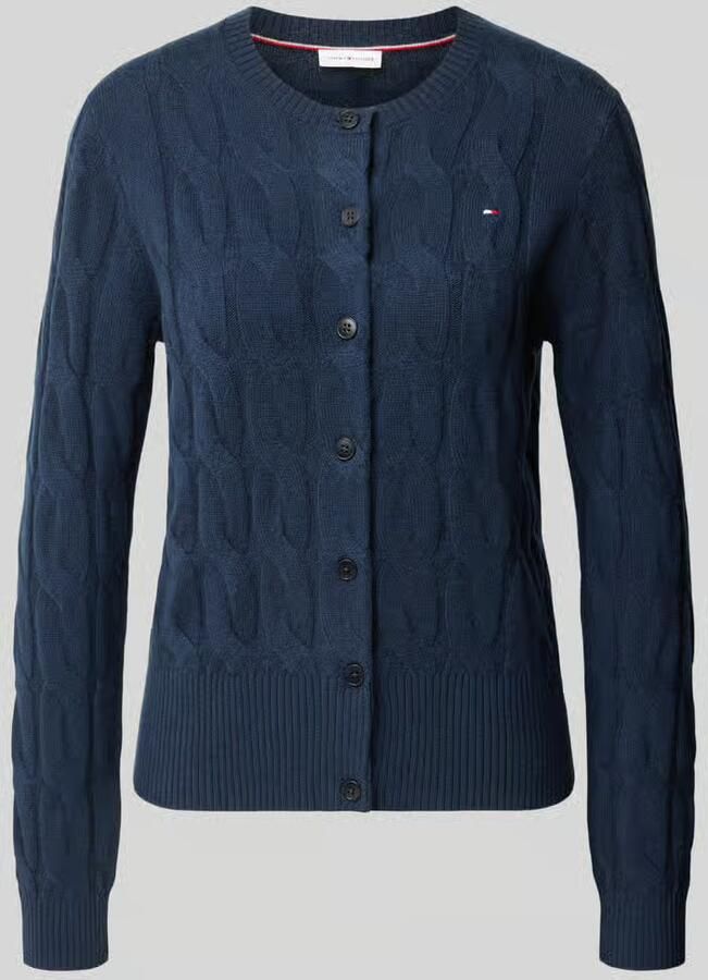 Tommy Hilfiger Gebreid jack van wol met logodetail