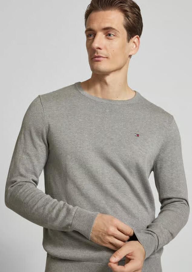 Tommy Hilfiger Trui met ronde hals ESSENTIAL COTTON CREW NECK 100% katoen crewneck regular fit premium mode - Foto 12