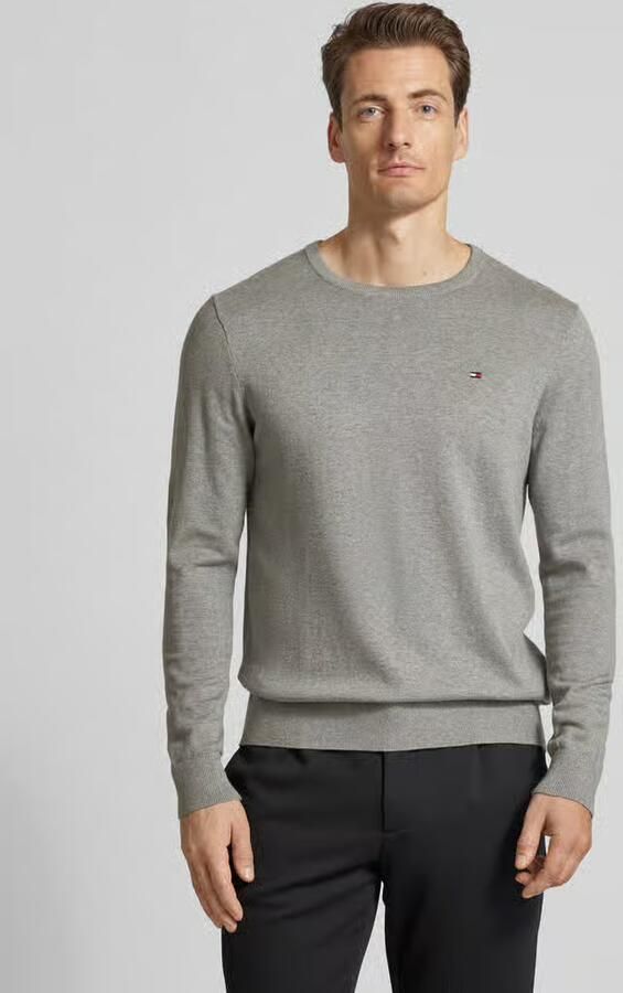 Tommy Hilfiger Trui met ronde hals ESSENTIAL COTTON CREW NECK 100% katoen crewneck regular fit premium mode - Foto 14
