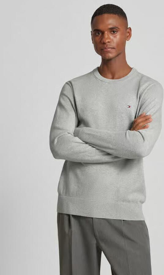 Tommy Hilfiger Regular fit gebreide pullover van een mix van katoen en kasjmier - Foto 5