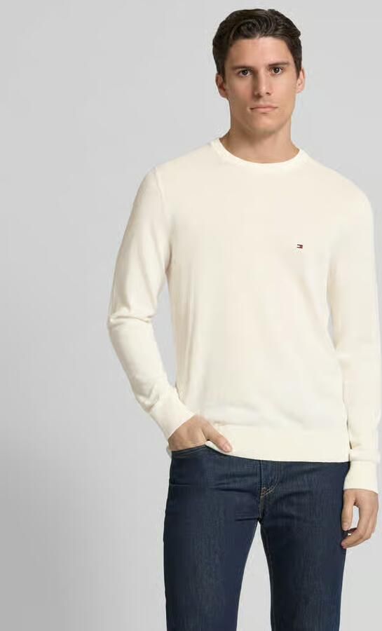 Tommy Hilfiger Gebreide pullover met ribboorden - Foto 2