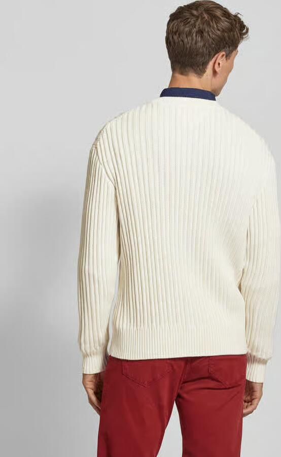 Tommy Hilfiger Trui met ronde hals GLOBAL STRIPE CHUNKY RIB C NK met opvallend color block-ontwerp - Foto 4