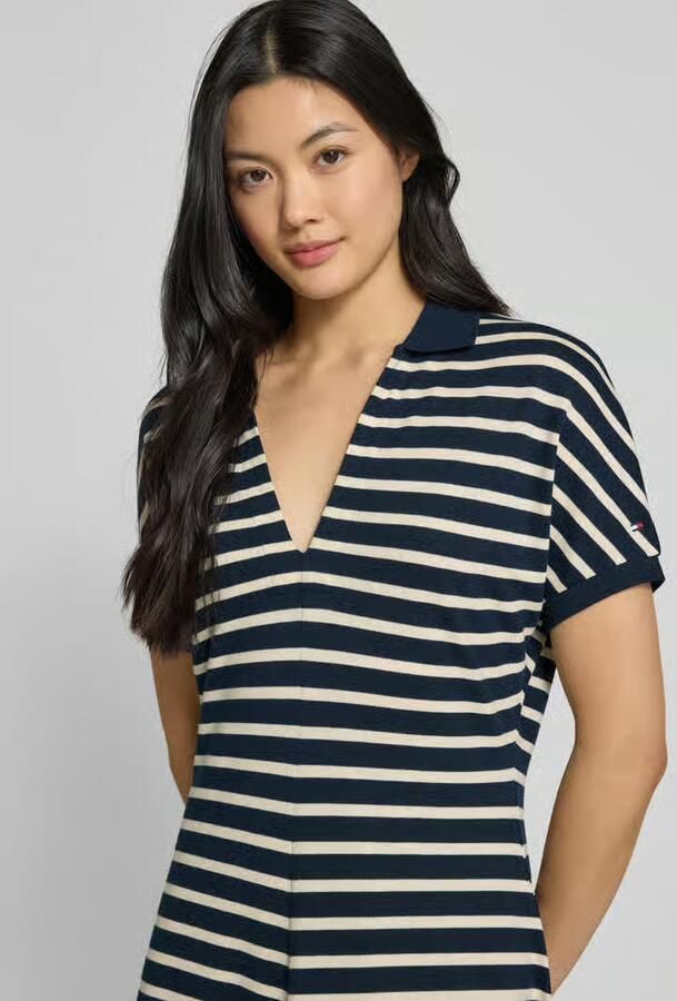 Tommy Hilfiger Getailleerde mini-jurk in polostijl van lyocellmix - Foto 2