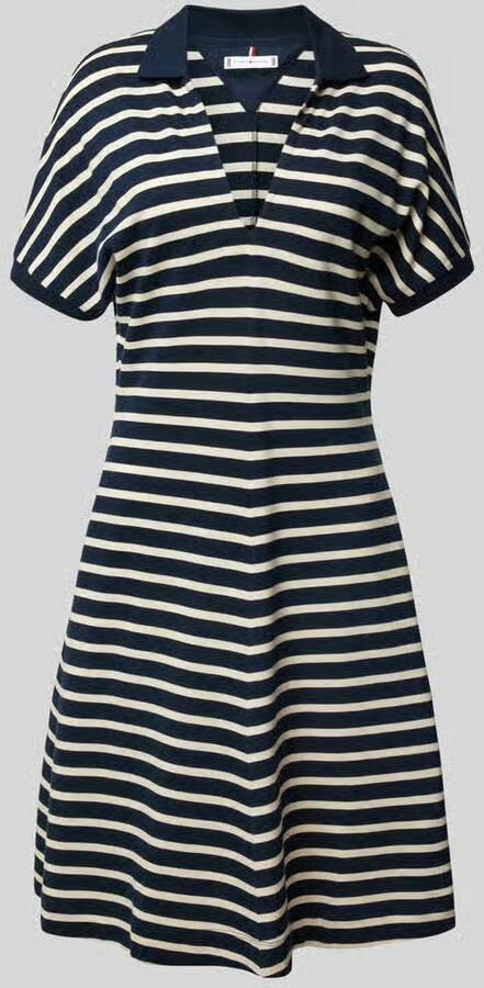 Tommy Hilfiger Getailleerde mini-jurk in polostijl van lyocellmix - Foto 3
