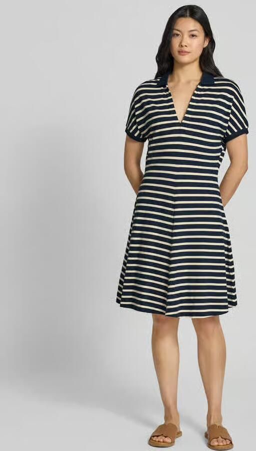 Tommy Hilfiger Getailleerde mini-jurk in polostijl van lyocellmix - Foto 3