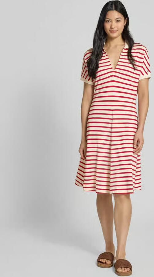 Tommy Hilfiger Getailleerde mini-jurk in polostijl van lyocellmix - Foto 2