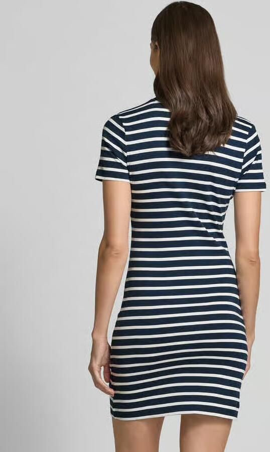Tommy Hilfiger Shirtjurk NEW CODY STR SLIM SHORT DRS SS met allover streepdessin logo-vlag - Foto 5