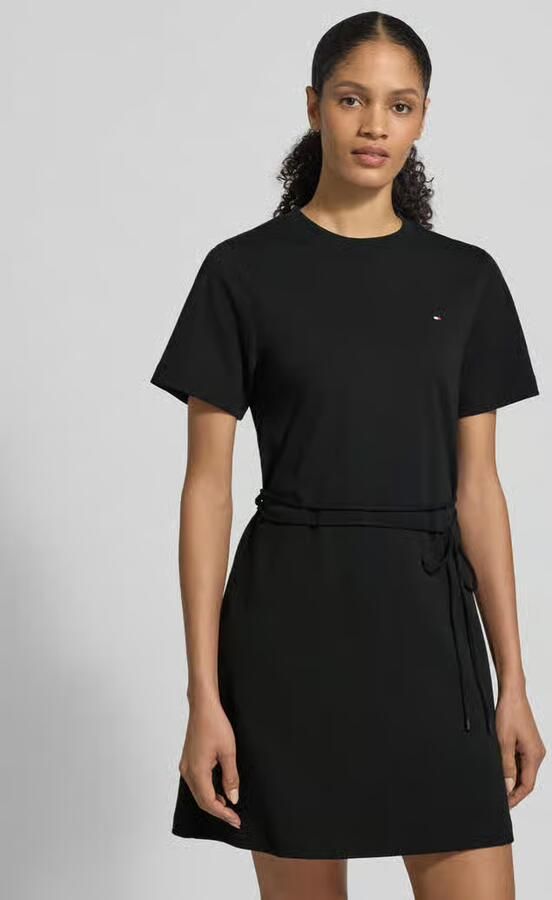 Tommy Hilfiger Getailleerde sweatjurk van puur katoen - Foto 2