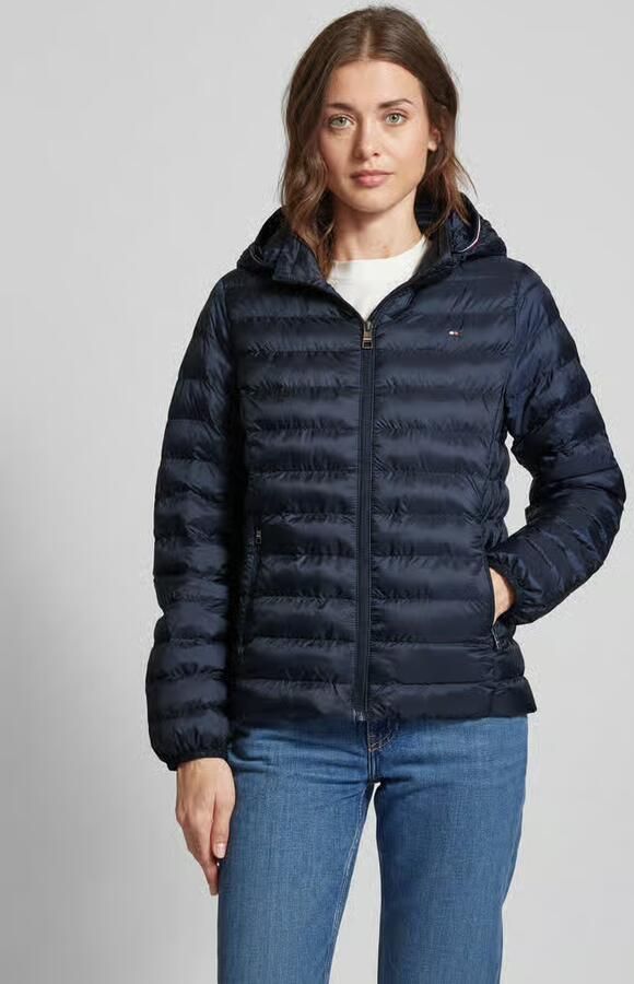 Tommy Hilfiger Gewatteerde jas LW PADDED GLOBAL STRIPE JACKET met global stripe op de capuchon (Global Serie TH VROUWEN) - Foto 9