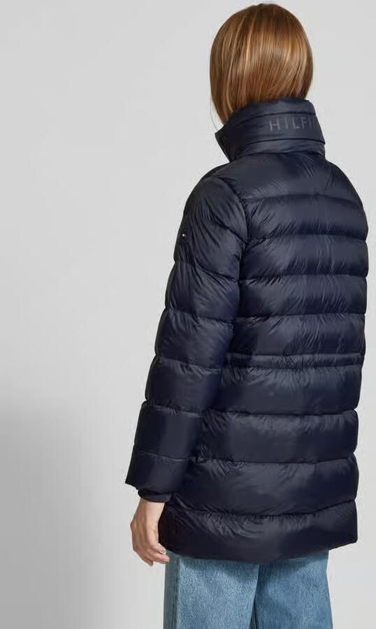 Tommy Hilfiger Gewatteerde lange jas met labelpatch - Foto 9