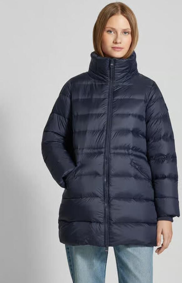 Tommy Hilfiger Gewatteerde lange jas met labelpatch - Foto 10