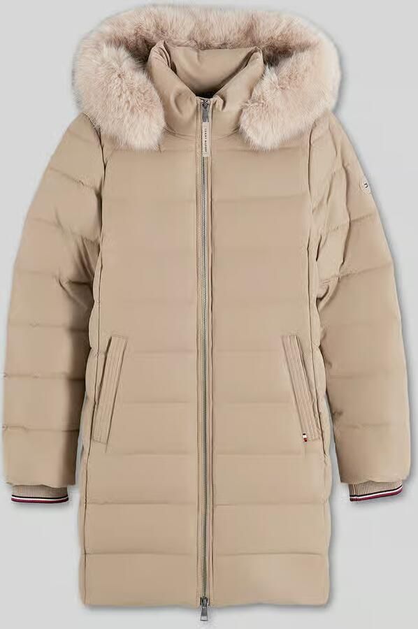 Tommy Hilfiger Gewatteerde mantel met capuchon van teddybont model 'TYRA'