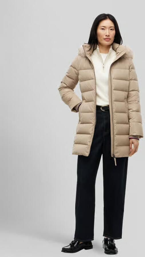 Tommy Hilfiger Gewatteerde mantel met capuchon van teddybont model 'TYRA' - Foto 3