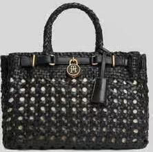 Tommy Hilfiger Handtas met echte buffelleer model 'AMERICAN ICON MINI TOTE'