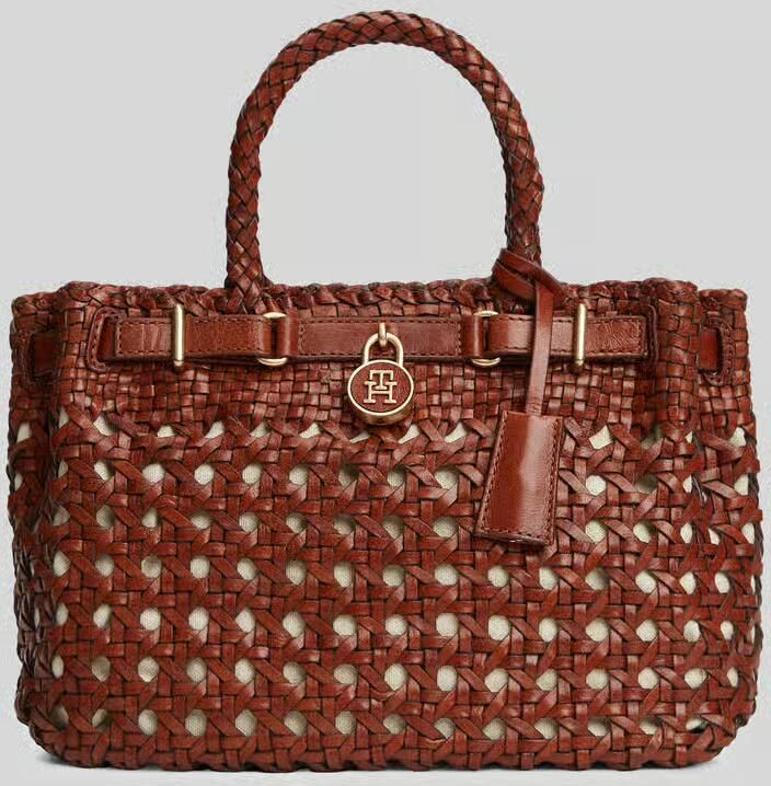 Tommy Hilfiger Handtas met echte buffelleer model 'AMERICAN ICON MINI TOTE' - Foto 2