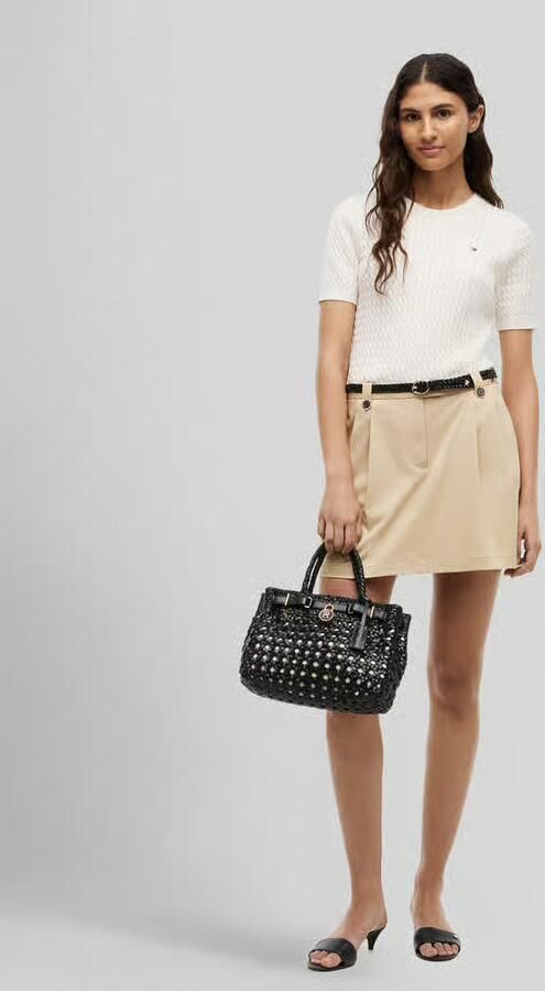 Tommy Hilfiger Handtas met echte buffelleer model 'AMERICAN ICON MINI TOTE' - Foto 3