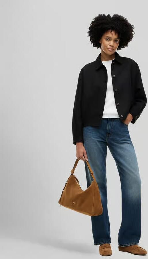 Tommy Hilfiger Handtas met handvat van echt suède met labeldetail - Foto 4