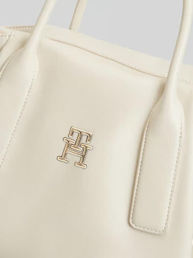 Tommy Hilfiger Handtas met logo-applicatie en afneembare schouderband