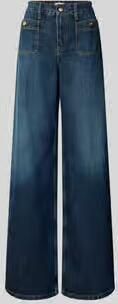 Tommy Hilfiger High rise Jeans van zuivere Katoen Model 'DNM MINE 70 S WIDE LEG HW'