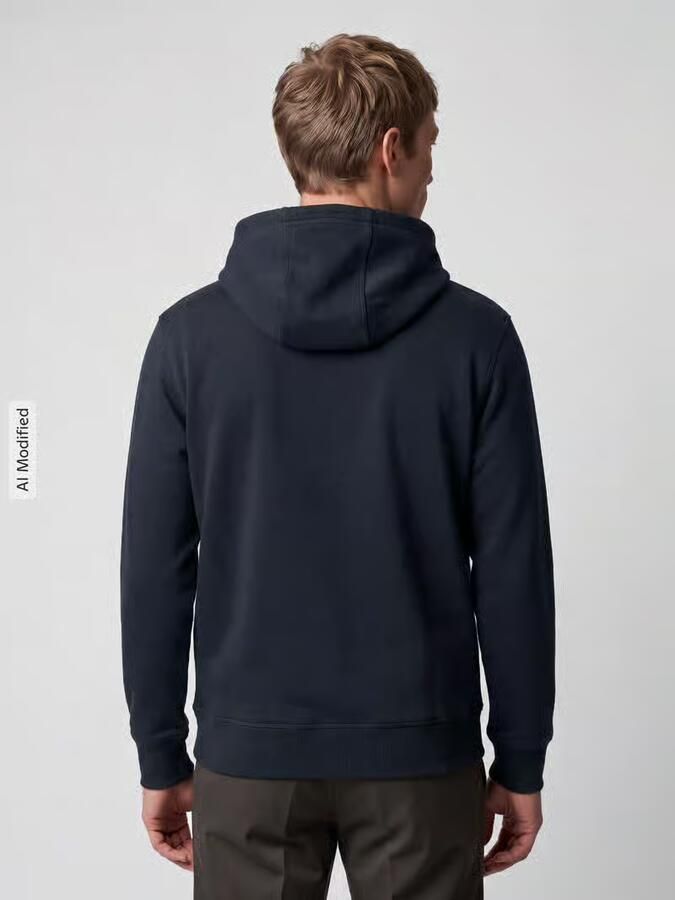 Tommy Hilfiger regular fit hoodie met print donkerblauw - Foto 6