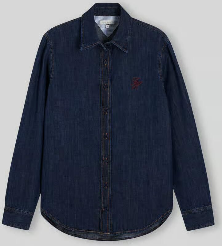 Tommy Hilfiger jeansblouse van puur katoen model 'MYF'