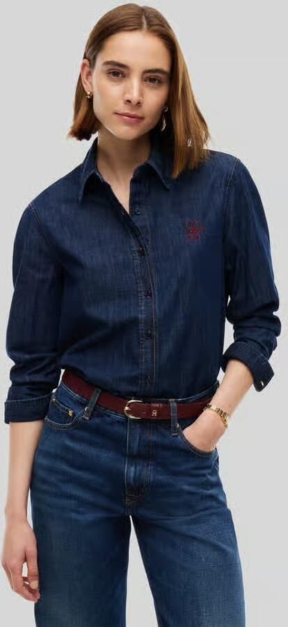 Tommy Hilfiger jeansblouse van puur katoen model 'MYF' - Foto 3