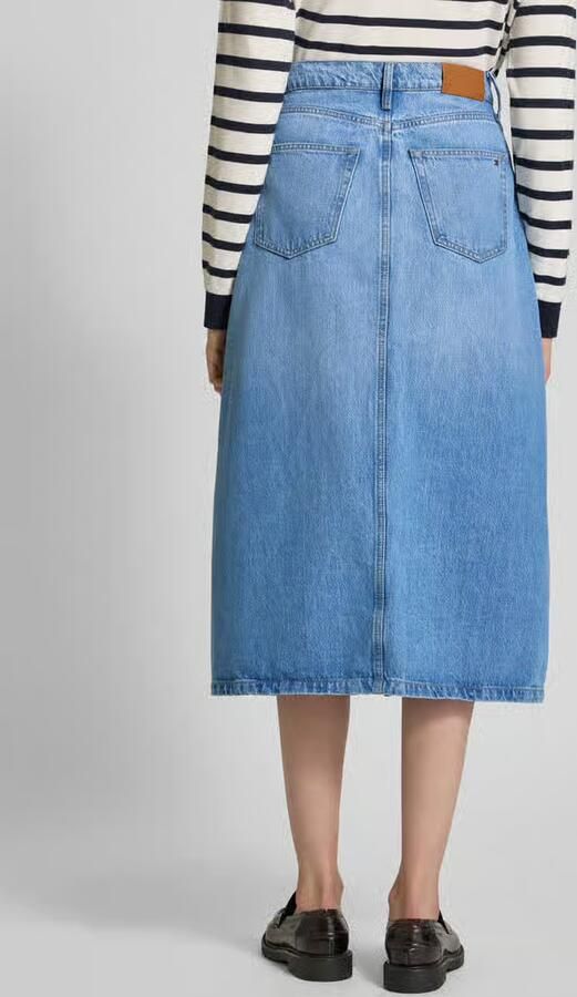 Tommy Hilfiger Jeans rok DNM MIDI STRAIGHT SKIRT HW UMA