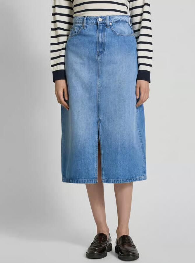 Tommy Hilfiger Jeans rok DNM MIDI STRAIGHT SKIRT HW UMA - Foto 6