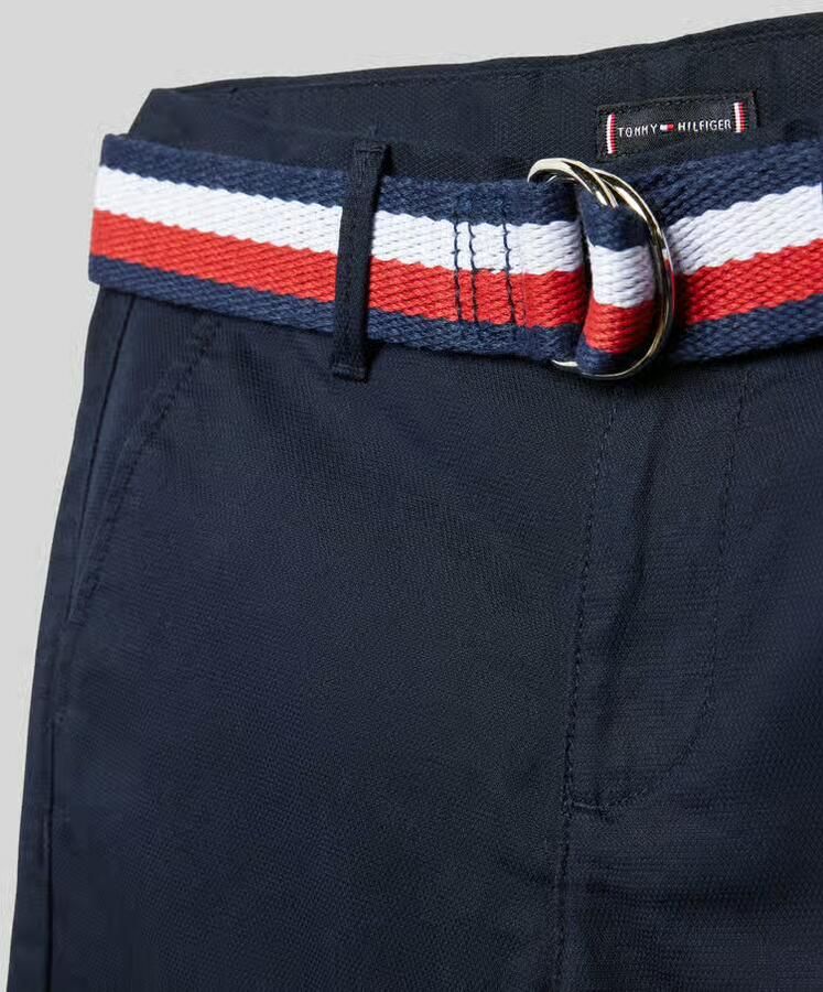 Tommy Hilfiger Kids Bermuda met stoffen ceintuur