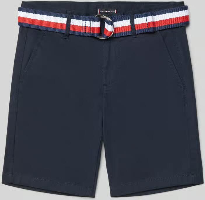 Tommy Hilfiger Kids Bermuda met stoffen ceintuur