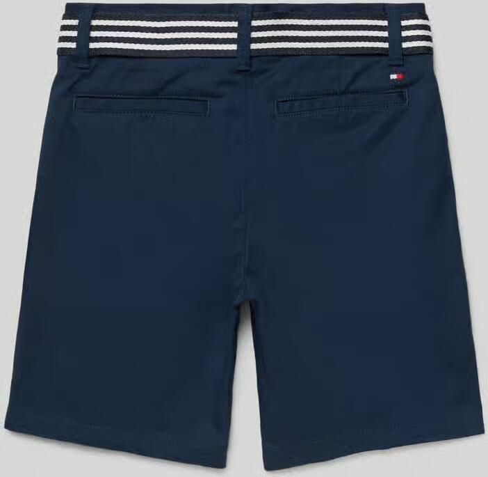 Tommy Hilfiger Kids Korte broek met riem en steekzakken